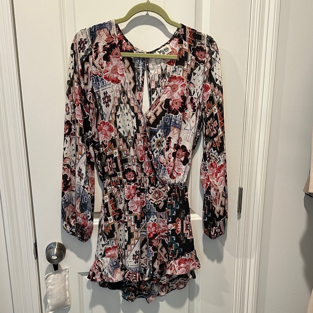 Show Me Your MuMu Multicolor Floral Romper